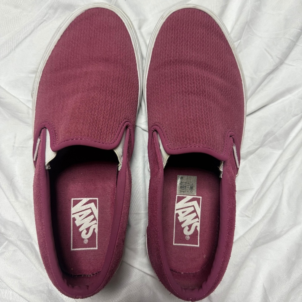 Vans Slip On - Suede Dry Rose- 8.5